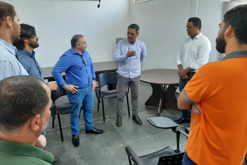 Comitiva da APEP é recebida pelo presidente da Sociedade de Porto e Hidrovias do Estado de Rondônia